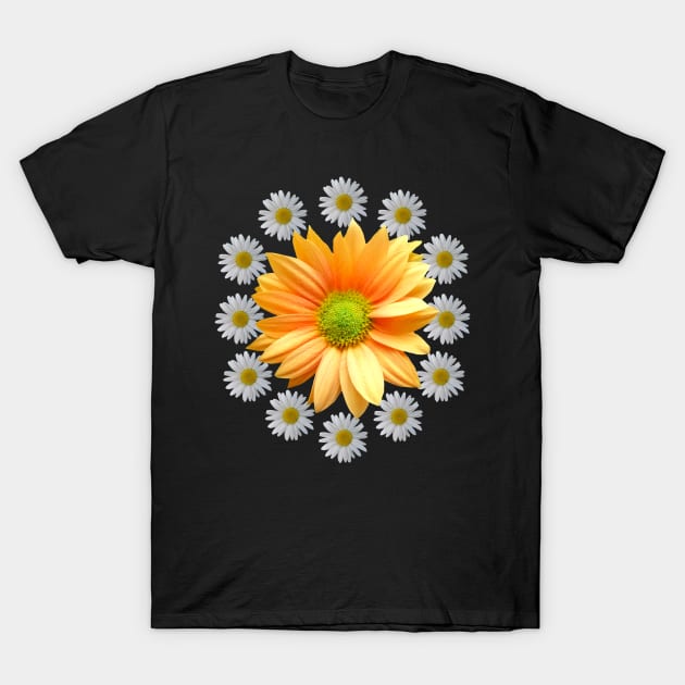 daisy flower daisies bloom floral blooming florets T-Shirt by rh_naturestyles